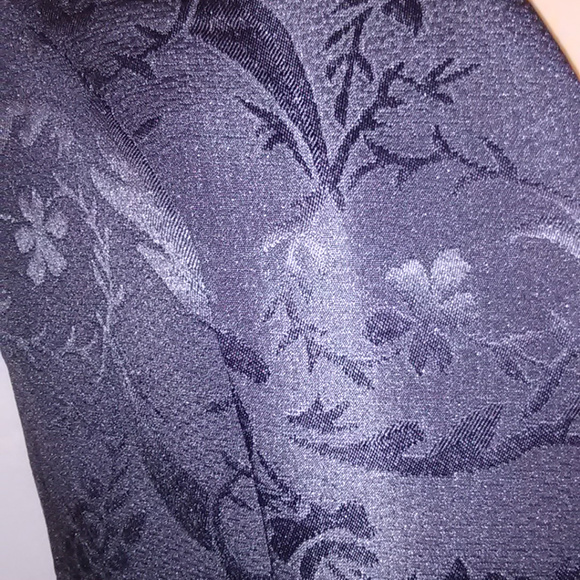 Black Floral Swing Tea Cocktail Evening Dress - Picture 7 of 7